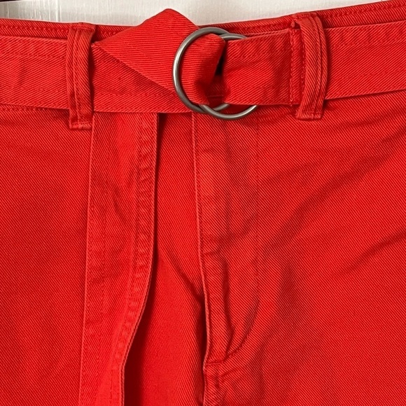 Gap 4" High Rise Shorts Orange Coral Cotton Spsndex Stretch Preppy Size 2 - Picture 2 of 10